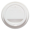 Traveler Cappuccino Style Dome Lid, Polystyrene, Fits 10 Oz To 24 Oz Hot Cups, White, 100/pack, 10 Packs/carton