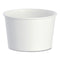 Double Poly Paper Food Containers, 8 Oz, 3.8" Diameter X 2.4"h, White, 50/pack, 20 Packs/carton