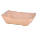 Eco Food Trays, 1 Lb Capacity, Brown Kraft, Paper, 1,000/carton