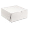 White One-piece Non-window Bakery Boxes, 9 X 9 X 4, White, Paper, 200/carton