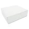 White One-piece Non-window Bakery Boxes, 10 X 10 X 3, White, Paper, 200/carton