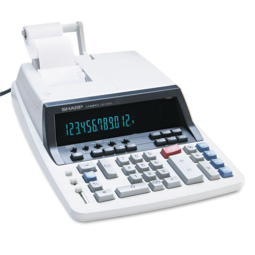 Qs-2760h Two-color Ribbon Printing Calculator, Black/red Print, 4.8 Lines/sec