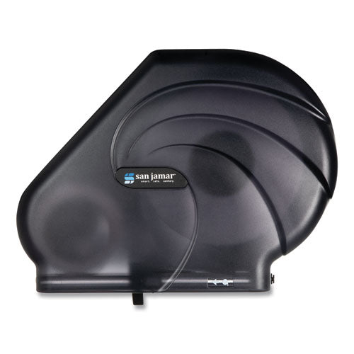 Oceans Reserva Jumbo Tissue Dispenser With Stub, 16.75 X 5.5 X 12.25, Black Pearl