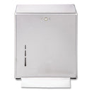 C-fold/multifold Towel Dispenser, 11.38 X 4 X 14.75, Stainless Steel