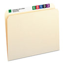 Manila File Folders, Straight Tabs, Letter Size, 0.75" Expansion, Manila, 100/box