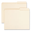 Reinforced Guide Height File Folders, 2/5-cut Tabs: Right Position, Letter Size, 0.75" Expansion, Manila, 100/box