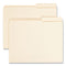 Reinforced Guide Height File Folders, 2/5-cut Tabs: Right Position, Letter Size, 0.75" Expansion, Manila, 100/box