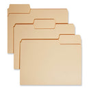 Supertab Top Tab File Folders, 1/3-cut Tabs: Assorted, Letter Size, 0.75" Expansion, 14-pt Manila, 50/box