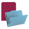 Top Tab Colored Fastener Folders, 0.75" Expansion, 2 Fasteners, Letter Size, Blue Exterior, 50/box