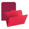 Top Tab Colored Fastener Folders, 0.75" Expansion, 2 Fasteners, Letter Size, Red Exterior, 50/box