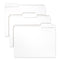 Colored File Folders, 1/3-cut Tabs: Assorted, Letter Size, 0.75" Expansion, White, 100/box