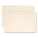 Reinforced Tab Manila File Folders, Straight Tabs, Legal Size, 0.75" Expansion, 11-pt Manila, 100/box