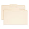 Manila File Folders, 1/3-cut Tabs: Center Position, Legal Size, 0.75" Expansion, Manila, 100/box