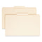 Reinforced Tab Manila File Folders, 1/3-cut Tabs: Center Position, Legal Size, 0.75" Expansion, 11-pt Manila, 100/box