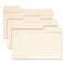 Supertab Top Tab File Folders, 1/3-cut Tabs: Assorted, Legal Size, 0.75" Expansion, 14-pt Manila, 50/box