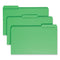 Reinforced Top Tab Colored File Folders, 1/3-cut Tabs: Assorted, Legal Size, 0.75" Expansion, Green, 100/box