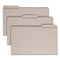 Reinforced Top Tab Colored File Folders, 1/3-cut Tabs: Assorted, Legal Size, 0.75" Expansion, Gray, 100/box