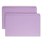 Reinforced Top Tab Colored File Folders, Straight Tabs, Legal Size, 0.75" Expansion, Lavender, 100/box