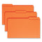 Reinforced Top Tab Colored File Folders, 1/3-cut Tabs: Assorted, Legal Size, 0.75" Expansion, Orange, 100/box