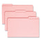 Reinforced Top Tab Colored File Folders, 1/3-cut Tabs: Assorted, Legal Size, 0.75" Expansion, Pink, 100/box