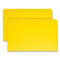 Reinforced Top Tab Colored File Folders, Straight Tabs, Legal Size, 0.75" Expansion, Yellow, 100/box