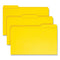 Reinforced Top Tab Colored File Folders, 1/3-cut Tabs: Assorted, Legal Size, 0.75" Expansion, Yellow, 100/box