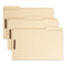 Top Tab Fastener Folders, 1/3-cut Tabs: Assorted, 0.75" Expansion, 2 Fasteners, Letter Size, Manila Exterior, 50/box