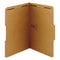 Top Tab Fastener Folders, 1/3-cut Tabs: Assorted, 0.75" Expansion, 2 Fasteners, Legal Size, Kraft Exterior, 50/box