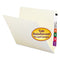 Heavyweight Manila End Tab Folders, 9" High Front, Straight Tabs, Letter Size, 0.75" Expansion, Manila, 100/box