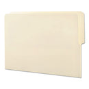 Heavyweight Manila End Tab Folders, 9" High Front, 1/2-cut Tabs: Top, Letter Size, 0.75" Expansion, Manila, 100/box