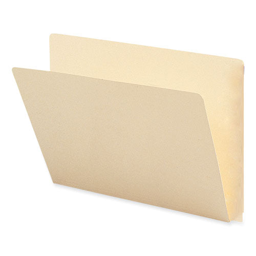 Extended End Tab Manila Folders, Straight Tabs, Letter Size, 0.75" Expansion, Manila, 100/box