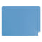 Shelf-master Reinforced End Tab Colored Folders, Straight Tabs, Letter Size, 0.75" Expansion, Blue, 100/box