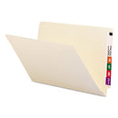 Heavyweight Manila End Tab Folders, 9.5" High Front, Straight Tabs, Legal Size, 0.75" Expansion, Manila, 100/box