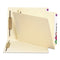 End Tab Fastener Folders With Reinforced Straight Tabs, 11-pt Manila, 2 Fasteners, Letter Size, Manila Exterior, 250/box