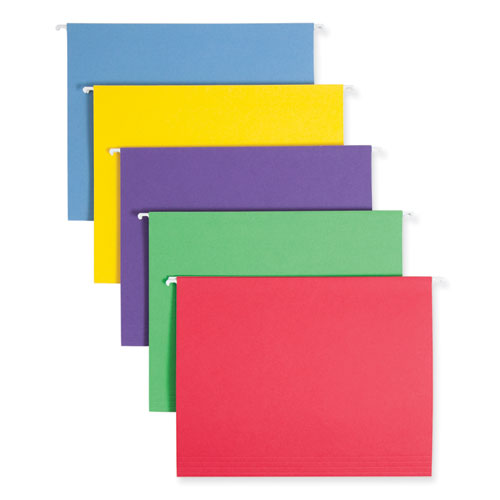 Color Hanging Folders With 1/3 Cut Tabs, Letter Size, 1/3-cut Tabs, Assorted Colors, 25/box