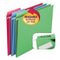 Erasable Folders, Letter Size, 1/3-cut Tabs, Assorted Colors, 18/box