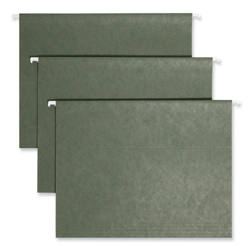 Hanging Folders, Letter Size, 1/3-cut Tabs, Standard Green, 25/box