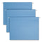 Colored Hanging File Folders With 1/5 Cut Tabs, Letter Size, 1/5-cut Tabs, Blue, 25/box