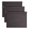 Colored Hanging File Folders With 1/5 Cut Tabs, Letter Size, 1/5-cut Tabs, Black, 25/box