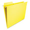 Fastab Hanging Folders, Letter Size, 1/3-cut Tabs, Yellow, 20/box