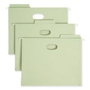 Fastab Hanging Pockets, Letter Size, 1/3-cut Tabs, Moss, 9/box