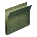 Box Bottom Hanging File Folders, 1" Capacity, Letter Size, Standard Green, 25/box