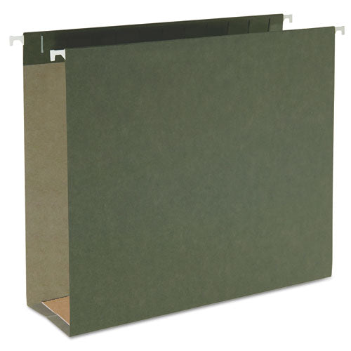 Box Bottom Hanging File Folders, 3" Capacity, Letter Size, Standard Green, 25/box