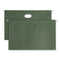 Hanging Pockets With Full-height Gusset, 1 Section, 1.75" Capacity, Legal Size, Standard Green, 25/box