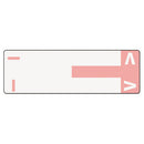 Alphaz Color-coded First Letter Combo Alpha Labels, I/v, 1.16 X 3.63, Pink/white, 5/sheet, 20 Sheets/pack