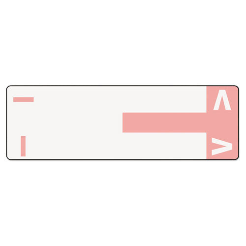 Alphaz Color-coded First Letter Combo Alpha Labels, I/v, 1.16 X 3.63, Pink/white, 5/sheet, 20 Sheets/pack
