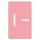 Alphaz Color-coded Second Letter Alphabetical Labels, I, 1 X 1.63, Pink, 10/sheet, 10 Sheets/pack