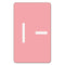 Alphaz Color-coded Second Letter Alphabetical Labels, I, 1 X 1.63, Pink, 10/sheet, 10 Sheets/pack