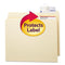 Seal And View File Folder Label Protector, Clear Laminate, 3.5 X 1.69, 100/pack