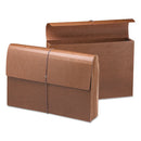 Classic Expanding Wallets, 3.5" Expansion, 1 Section, Elastic Cord Closure, Legal Size, Redrope